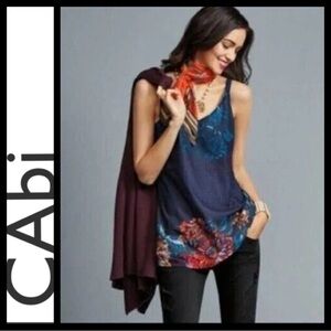 CAbi Artist Abstract Floral Cami